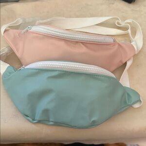 Pink and Green Fanny Pack Set